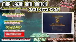 0821-4773-7105 Cover Raport K13 Map Ijazah di Halmahera Utara