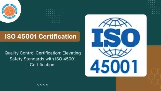 ISO 45001 Certification | QC Certification