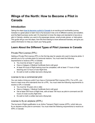64 Wings of the North_ How to Become a Pilot in Canada - Google Docs