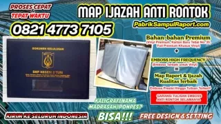 0821-4773-7105 Harga Cover Raport Map Ijazah di Bangka Selatan