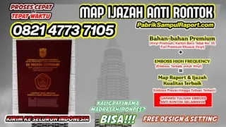 0821-4773-7105 Cetak Map Raport  Sampul Ijazah di Bangka Tengah