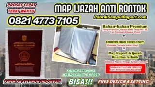 0821-4773-7105 Cetak Map Raport Hotprint Emboss Sampul Ijazah di Bangkalan