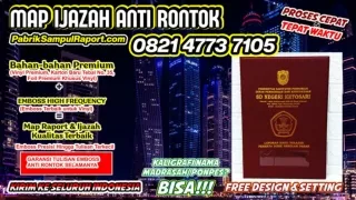 0821-4773-7105 Harga Map Raport  Sampul Ijazah di Banyuasin