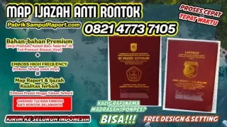 0821-4773-7105 Pabrik Map Raport Sampul Ijazah di Banjarbaru