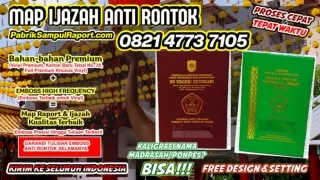 0821-4773-7105 Pabrik Map Raport K13 Sampul Ijazah di Banjarmasin