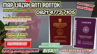 0821-4773-7105 Pabrik Map Raport  Sampul Ijazah di Banjarnegara