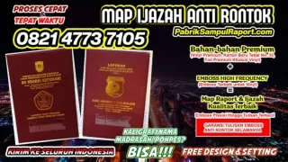 0821-4773-7105 Map Raport Plastik Sampul Ijazah di Batam