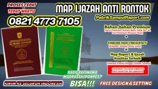 0821-4773-7105 Map Raport Polos Sampul Ijazah di Batang