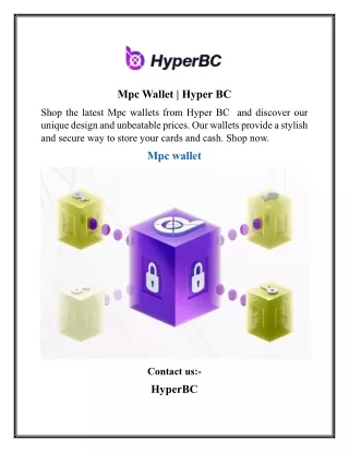 Mpc Wallet | Hyper BC