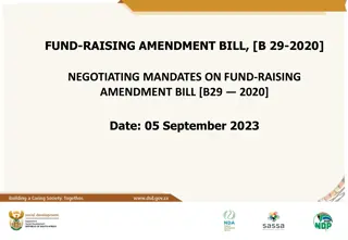Negotiating Mandates on Fund-Raising Amendment Bill [B.29-2020]