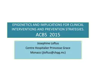 Epigenetics and Clinical Interventions: Implications and Strategies (79 characters)