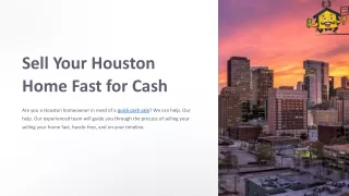 Sell Your Houston Home Fast for Cash - Move On House Buyers