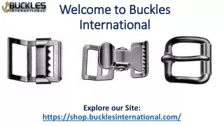 Welcome to Buckles International