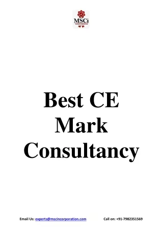 Best CE Mark Consultancy