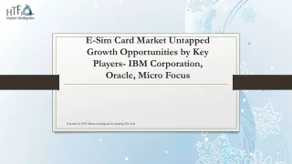 E-Sim Card Market