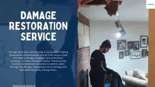 Damage Restoration Service by floods 4 less