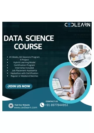 DATA SCIENCE COURSE | DATA SCIENCE TRAINING INSTITUTE | Data Science Certificate