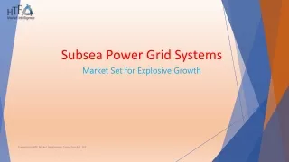 Subsea Power Grid Systems Market