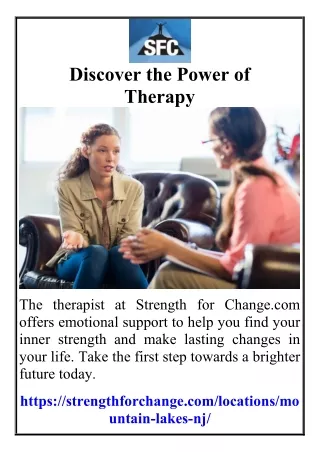 Discover the Power of Therapy