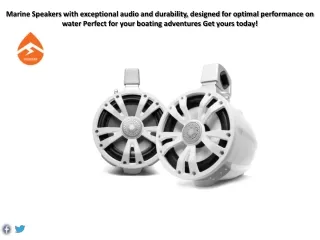 Marine Speakers with exceptional audio and durability