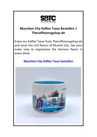 Munchen City Kaffee Tasse Bestellen  Thecoffeemugshop.de