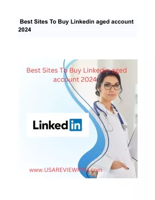Best Sites To Buy Linkedin aged account 2024