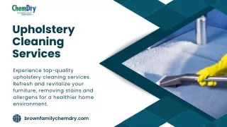 Find Out The Professional And Best Upholstery Cleaning Services