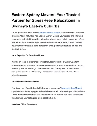 Eastern Sydney Movers_ Your Trusted Partner for Stress-Free Relocations in Sydney's Eastern Suburbs (1)