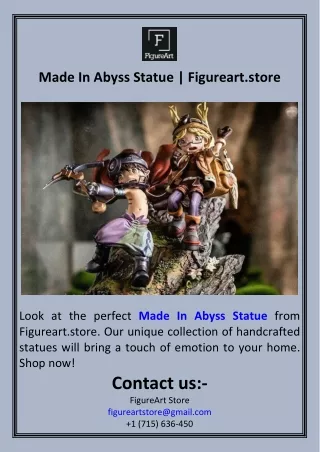Made In Abyss Statue  Figureart.store