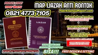 0821-4773-7105 Map Plastik Untuk Raport Sampul Ijazah di Batanghari