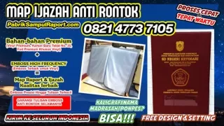 0821-4773-7105 Sampul Raport Smk Map Ijazah di Bengkulu Tengah