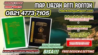 0821-4773-7105 Mesin Pembuat Map Raport Sampul Ijazah di Bekasi