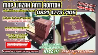 0821-4773-7105 Cover Raport Paud Map Ijazah di Boven Digoel