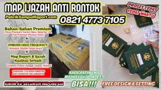 0821-4773-7105 Cover Raport K13 Map Ijazah di Boyolali