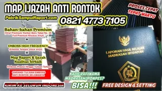 0821-4773-7105 Sampul Ijazah Sd Map Ijazah di Buton Selatan