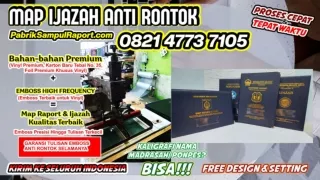 0821-4773-7105 Sampul Raport Plastik Map Ijazah di Biak Numfor