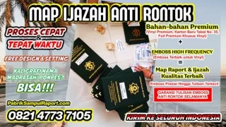 0821-4773-7105 Cover Raport Sd Map Ijazah di Bolaang Mongondow Timur