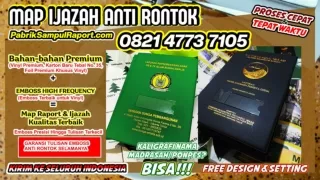 0821-4773-7105 Cover Raport Tpq Map Ijazah di Bone