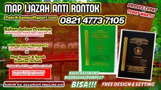 0821-4773-7105 Sampul Raport Sd Map Ijazah di Buru