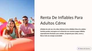 Renta De Inflables Para Adultos Cdmx | Party Games