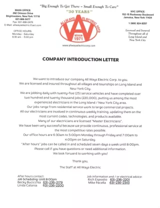 24/7 Emergency Electrician Long Island - ALLWAYS ELECTRIC CORP.pdf