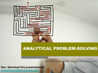 Analytical Problem Solving