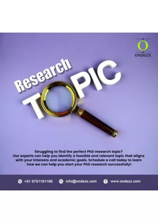 Research Topics