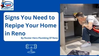 Signs You Need to Repipe Your Home in Reno