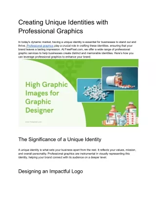 Creating Unique Identities with Professional Graphics