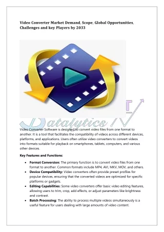 Video Converter Market