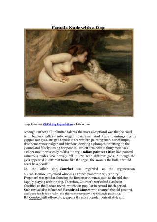 Female Nude with a Dog