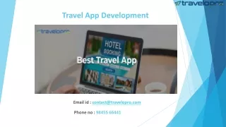 Travel App Development