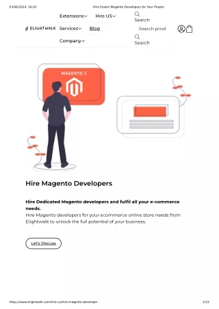 Hire Expert Magento Developers for Your Project