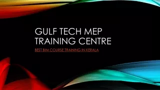 BIM COURSE TRAINING IN KERALA